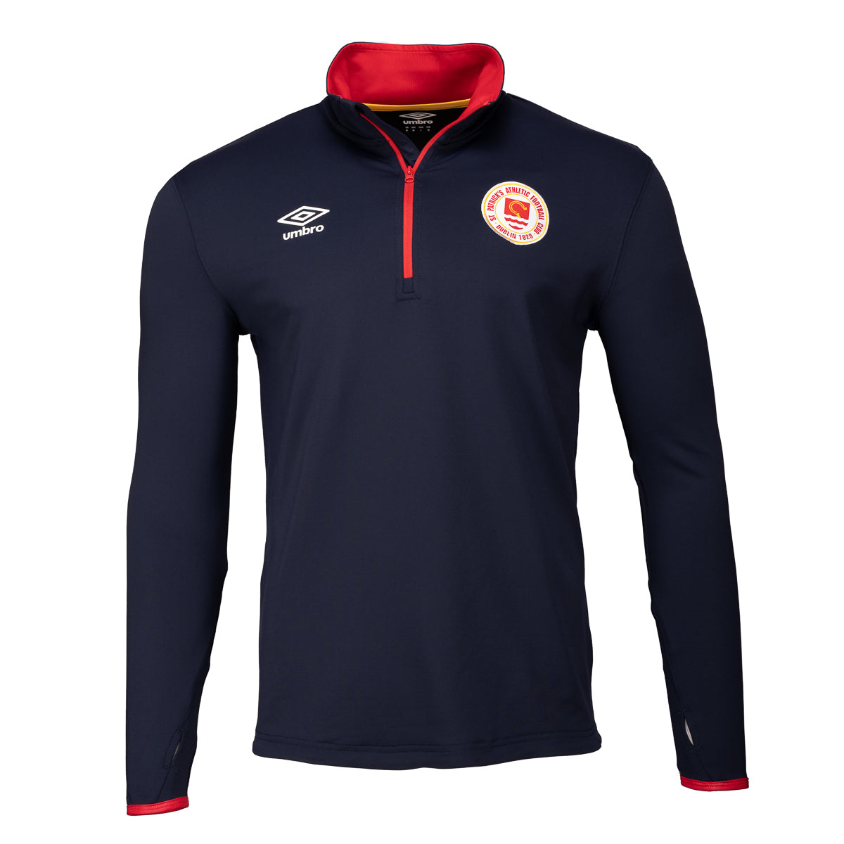 2022 Match Day Warm up 1/4 Zip - Navy/Red - Adult - (2223)