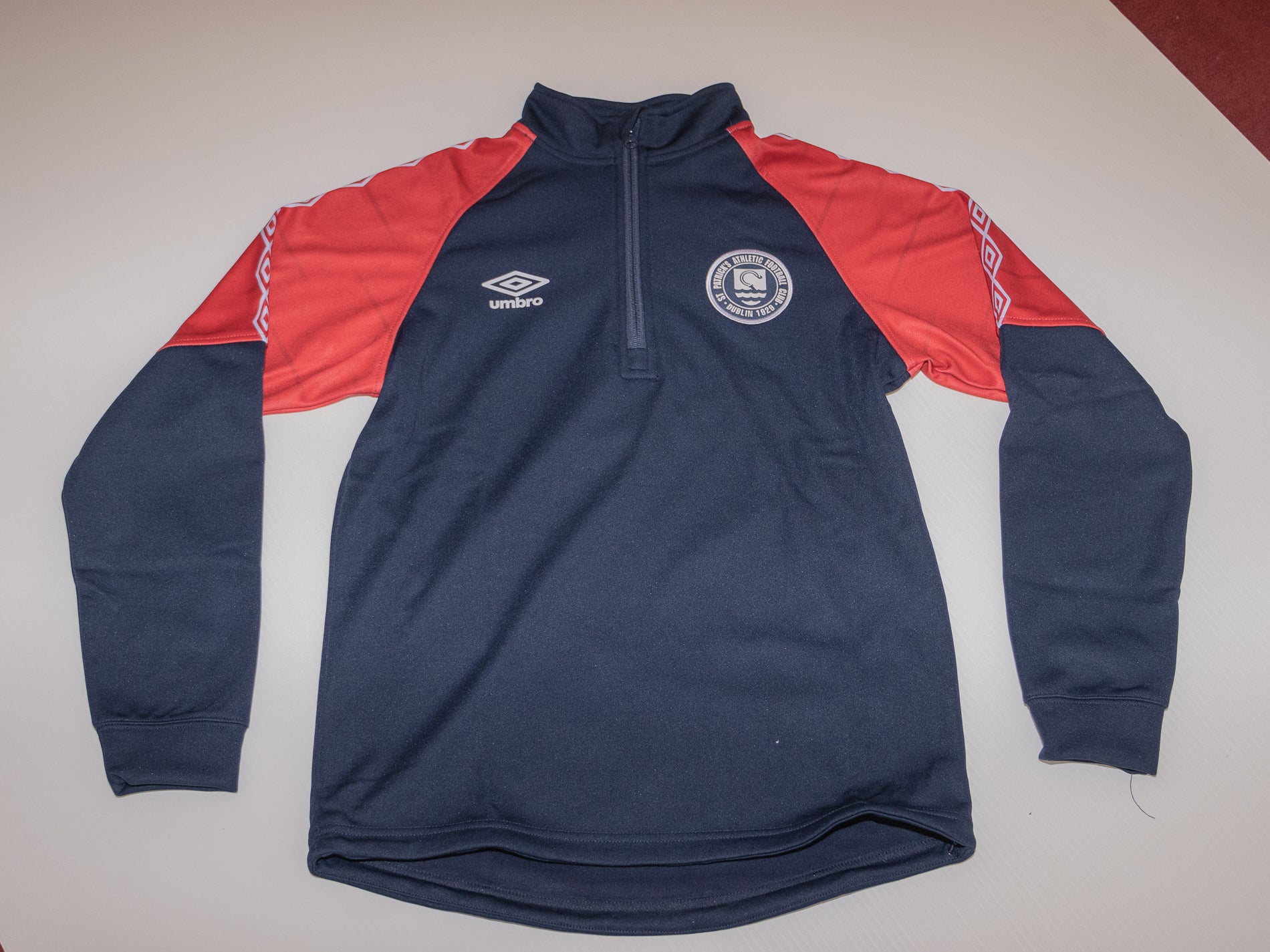 2023 Training Mid Layer 1/4 Zip - Navy/Red - Adult - (2335)