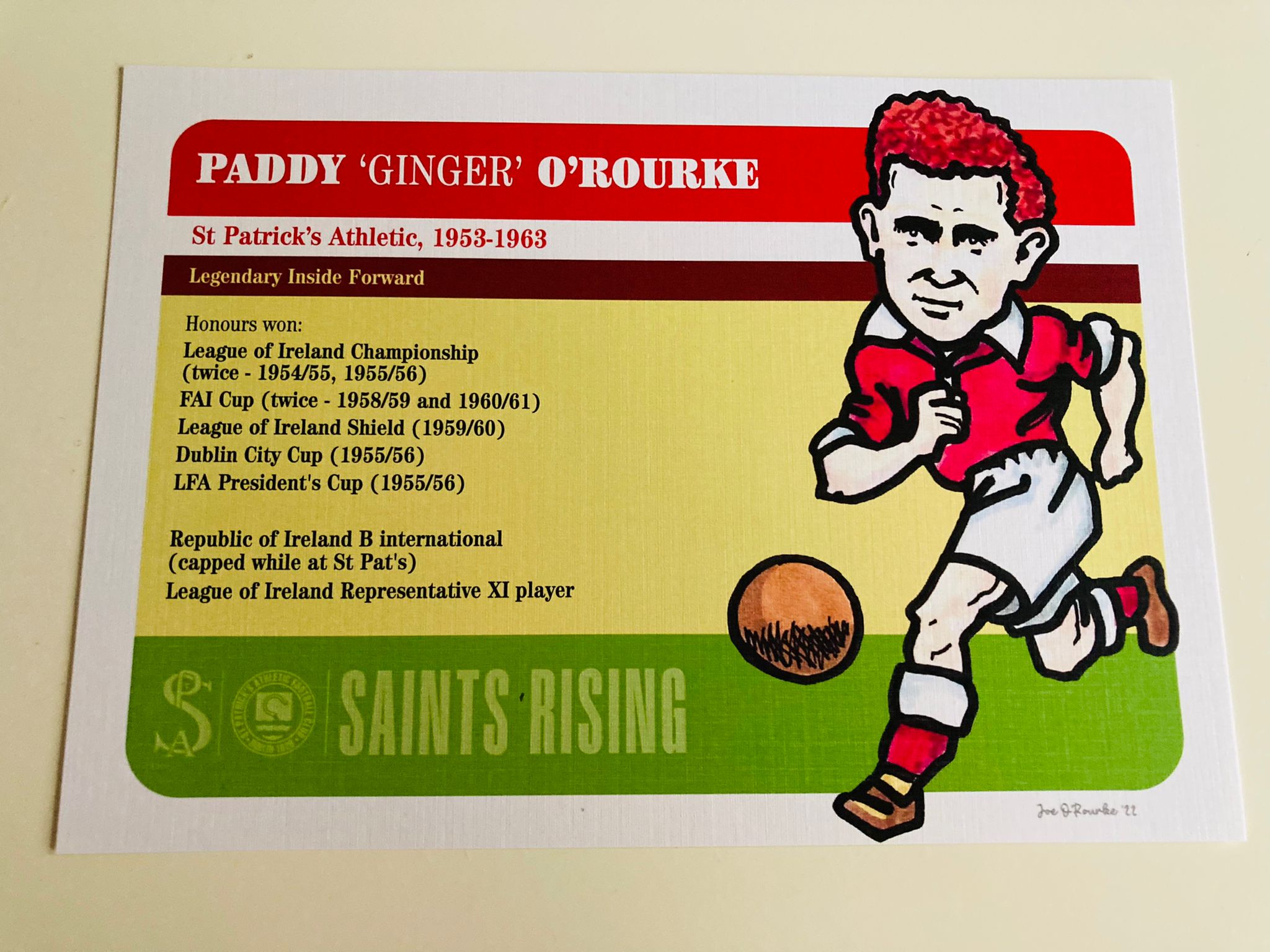 Paddy 'Ginger' O'Rourke - Limited Edition Saints Rising Art Prints