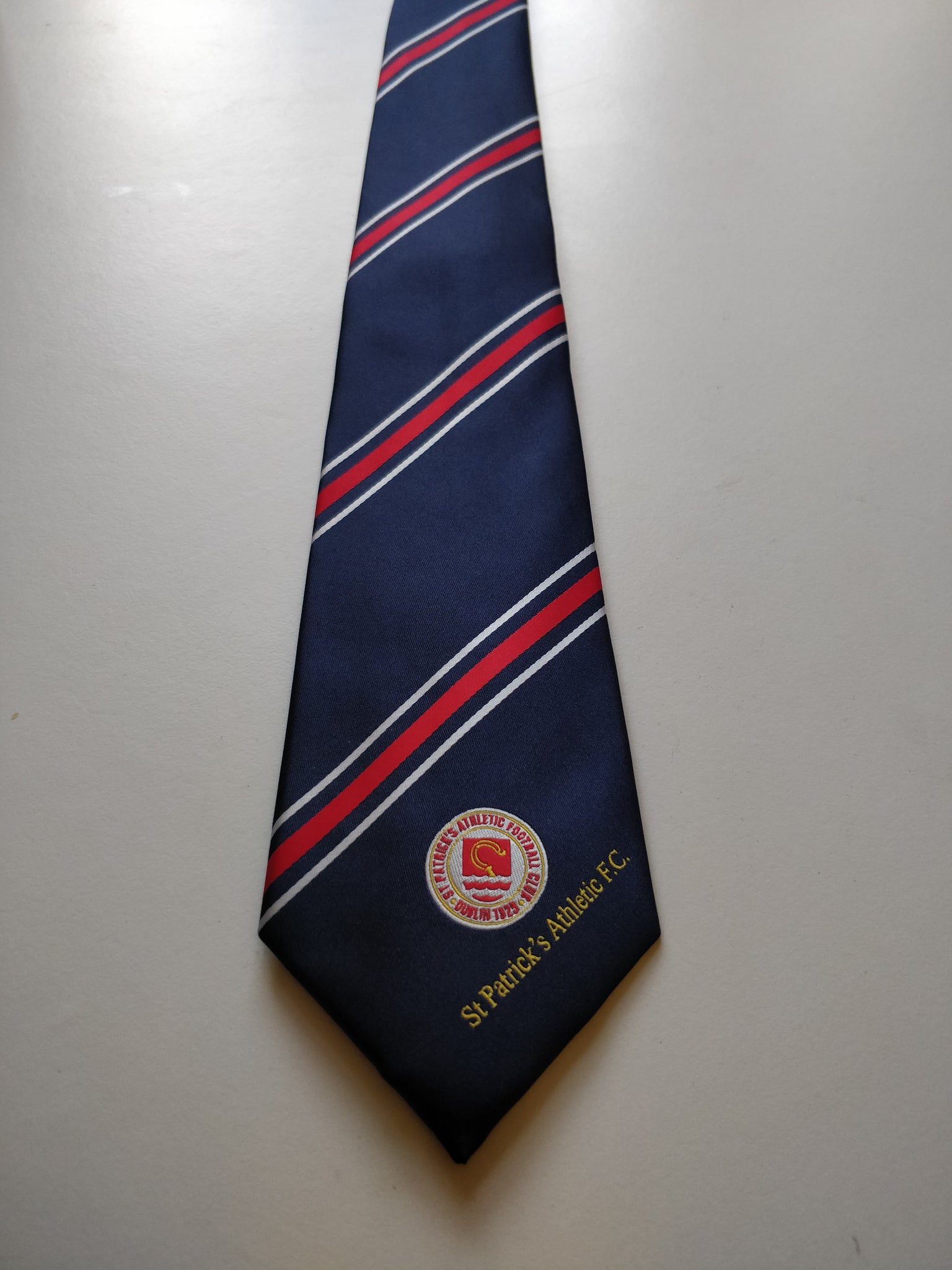 St Pats Navy and Red Club Tie